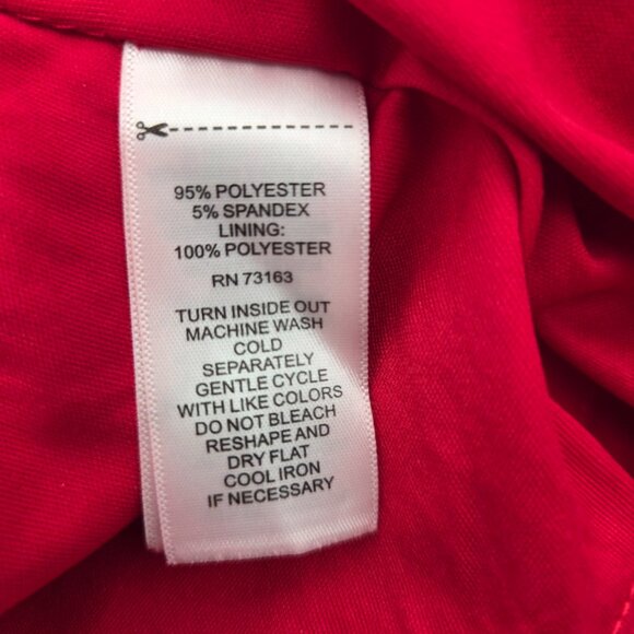 Cable & Gauge Red Sequin Mock Neck Shell Top - Sparkle & Stretch - Size Large - Picture 8 of 8